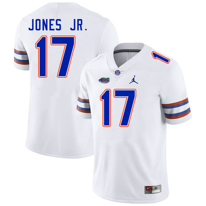 Florida Gators #17 Tramell Jones Jr. College Football Jerseys Stitched-White
